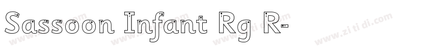 Sassoon Infant Rg R字体转换